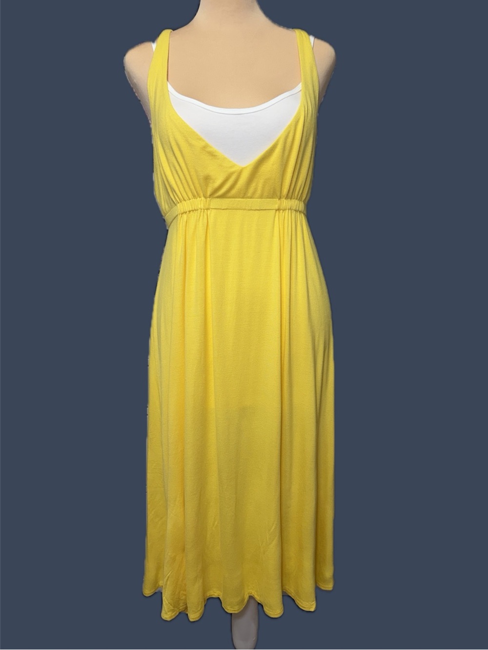 J. Crew Bright Yellow Knit Sun Dress
